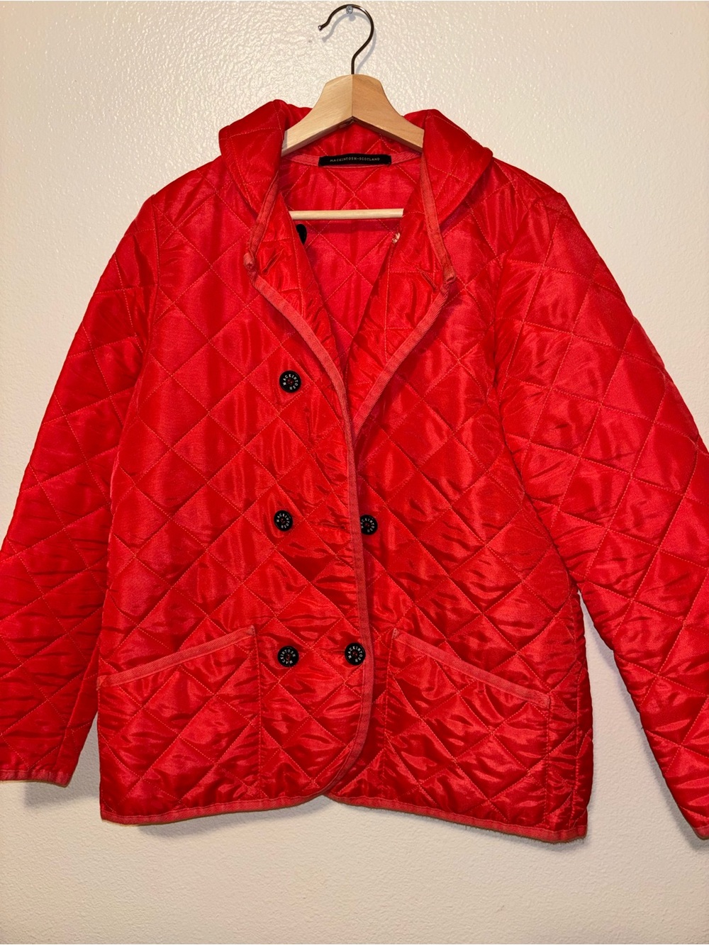 Macintosh scotland Collared Quilted Jacket Made In Scotland women 40 - Picture 2 of 8